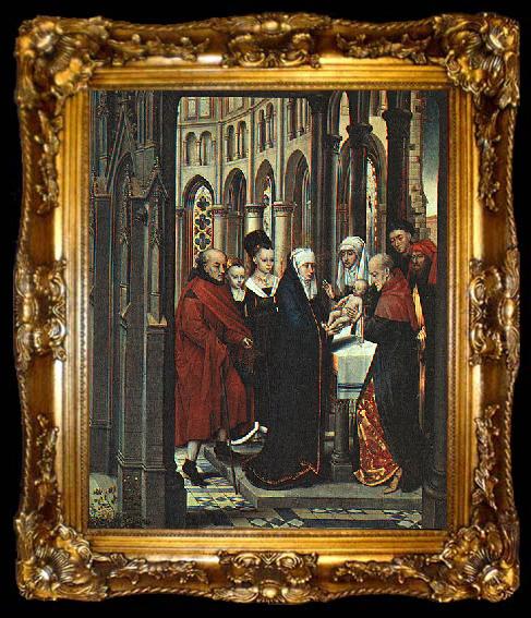 framed  Hans Memling The Presentation in the Temple, ta009-2